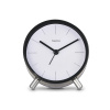 Hama 222226 - Flores, budík riadený rádiovým signálom, priemer 11 cm, tichý chod, podsvietenie, čierny