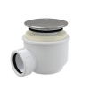 Alca Sifón vaničkový, pre otvor 60 mm, DN 40, krytka Ø 91 mm, plast, chróm-lesk