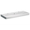 GEBERIT SMYLE SQUARE 120 x 48cm umývadlo hranaté, s 2 otvormi, s prepadom, keramika, biela, 500.253.01.1