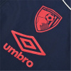 Umbro Men's Bournemouth Travel 2025 2026 Long Sleeve Licensed Rain Anorak Peacoat Small