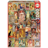 Puzzle Art Nouveau Poster Collage Educa 1000 dielov a Fix lepidlo