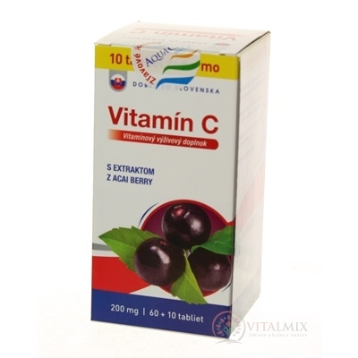 Dobré z SK Vitamín C 200 mg príchuť ACAI tbl 60+10 (70 ks)