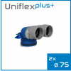 Uniflexplus+ telo anemostatu 2x75 mm 90°