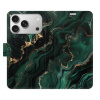 Flip pouzdro iSaprio - Apple iPhone 17 Pro - Emerald 02 s kapsičkami na karty (Flipové knížkové pouzdro, obal, kryt iSaprio s přihrádkami na karty a motivem)