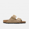 Birkenstock Hnedé regular šľapky Birkenstock Arizona Big Buckle Natural Leather Oiled