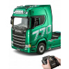 SCANIA 770S DIAĽKOVO OVLÁDANÁ NÁKLADNÁ LOĎ 1:18 H-TOYS 1501 ZELENÁ RC AUTO
