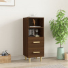 vidaXL Komoda hnedý dub 34,5x34x90 cm spracované drevo - Hnedá - 16703-158310
