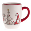 Vianočný hrnček Škriatok a sob pri stromčeku, 350 ml