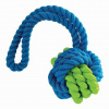 HipHop Dog Kombinovaný Monty lopta prírodná guma a bavlna s pútkom 31cm HipHop
