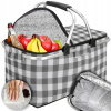 Piknikový kôš Heckermann 30L Sivý plast
