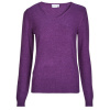 Vila Svetre VIRIL REV V-NECK L/S Fialová