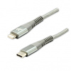 Kábel USB (2.0), USB C M- Apple Lightning M, 2m, MFi certifikácia, 5V/3A, strieborný, Logo, box, ny KUETCML20ABL