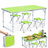 Stôl a stoličky Realne Ceny kov RCK874 zelený