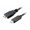 AKASA - USB 3.1 typ C na mikro B adaptér - 100 cm AK-CBUB29-10BK