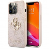 Guess PU 4G Metal Logo Zadný Kryt pre iPhone 13 Pro Max Pink 14529950