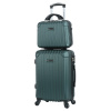 Madisson 44202 Súprava malého kabínového kufra a cestovnej taštičky 40 L + 10 L zelená