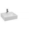 Laufen Living - Umývadlo do nábytku, 500 mm x 460 mm, biela – 1 otvor na batériu, stredový H8174320001041