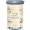 Aromatická svíčka Signature tumbler velký Soft Wool & Amber 567 g - Yankee Candle