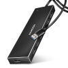 AXAGON HUE-F7A, 7x USB 3.2 Gen 1 ALU FLAT CHARGING hub, micro USB napájací konektor, kábel USB-A 1m (HUE-F7A)