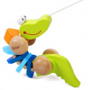 Teddies Krokodíl ťahacie drevo
