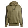 adidas Essentials Fleece 3-Stripes pánska mikina Olive Strata S