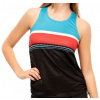 Dámsky top Lucky in Love Post a Plaid Post it Cinch Tank - black - Viacfarebný (L)