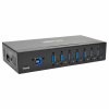 EATON Rozbočovač 7x USB 3, priemyselný, odolnosť ESD 20kV, kovové púzdro, možnosť montáže U360-007-IND