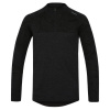 Pánske termoprádlo Husky Merino 100 Long Sleeve Zip - čierna - XL