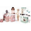Set kozmetický stolík s nechtovým štúdiom My Beauty Center 3v1 Smoby s elektronickým fénom a kuchynka so zvukom