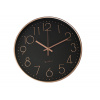 Hodiny nástenné pr.30cm,3D ciferník,PH,sklo,kov RUŽ-ZLA/ČER