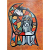 Klaun - akad. mal. Varuzhan Aghamyan, originálny, ručne maľovaný obraz L (do veľkosti 95x95cm) Viac farieb