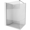 Mexen Kioto, sprchová zástena Walk-In 130 x 200 cm, 8mm číre sklo-námraza, grafitový profil, 800-130-101-95-35