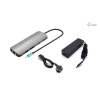i-Tec USB-C Metal Nano 2x Display Docking Station with PD 100 W + Charger 100W C31NANOHDM2D100