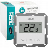 TECH F-2Z V1 drôtový izbový regulátor, rámčekový, biely
