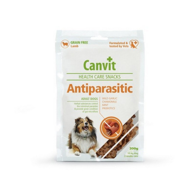 Canvit Snack Antiparasitic 200 g polomäkká funkčná pochúťka pre psov
