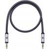 jack audio kabel [1x jack zástrčka 3,5 mm - 1x jack zástrčka 3,5 mm] 1.50 m černá pozlacené kontakty Oehlbach i-Connect J-35