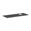 Hansgrohe Xelu Q - Doska pod umývadlo 136x55 cm, výrez vpravo, matná sivá 54124910