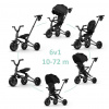 QPLAY Trojkolka Nova Niello Black, skladacia, vek 10-72 mesiacov X_S700-6black