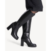 Dámske čierne čižmy Tamaris na vysokom opätku