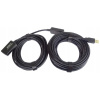 PremiumCord KU2REP15 USB 2.0 repeater a prodlužovací kabel A M-A F 15m