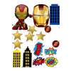 CUKROVÁ TLAČ jedlý obrázok na tortu Cukrová hmota IRON MAN AVENGERS SADA 10