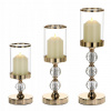 Lampáš, svietník - Glamour Header Gold Lantern KPL 3 ks (Lampáš, svietník - Glamour Header Gold Lantern KPL 3 ks)