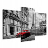 Obrázok Triptych Eiffelovej veže Auto Retro 3D 90x60 (Obrázok Triptych Eiffelovej veže Auto Retro 3D 90x60)