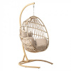 Mirpol Závesné kreslo do záhrady VICO si stojanom v béžovej farbe
