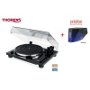 Thorens TD 201 Black + Ortofon 2M BLUE Piano black (Audiofilský gramofón pre náročných poslucháčov so vstavaným PHONO MM predzosilňovačom a prenoskou Ortofon)