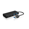 ICY BOX IB-HUB1426-U3, USB 3.2 Gen 1 Hub Type-A zu 2x Type-C® u. 2x Type-A USB Anschl. 4 porty USB 3.0 hub možné ovládať prostredníctvom PC čierna; IB-HUB1426-U3