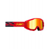Okuliare 100% FMF Flame red so zrkadlovým sklom