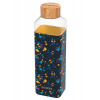 Quokka Storm, Sklenená fľaša so silikónovým povrchom Neo Terrazzo, 700ml, 40028