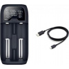 Solight DN27 nabíjačka batérií Li-Ion, LiFePO4, Ni-MH/CD, AA, AAA, 18650, 2000 mA, 2 kanály, LCD displej