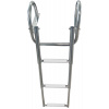 OSCULATI 3-stupňový (čierny) teleskopický rebrík s rukoväťami 3-step (black) telescopic ladder w/handles